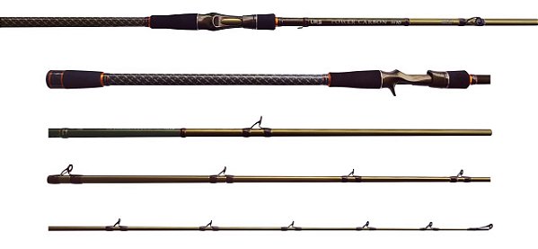 Vara de Carretilha Lumis Power Carbon Verde 20-50Lb 2p - Escolha tamanho