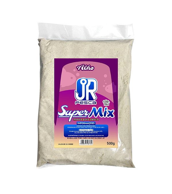 Massa Super Mix JR Pesca 500g Alho