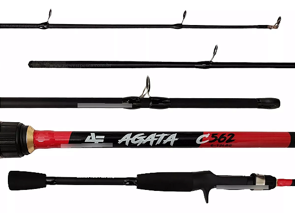 VARA ÁGATA CARRETILHA ALBATROZ FISHING - ESCOLHA O TAMANHO