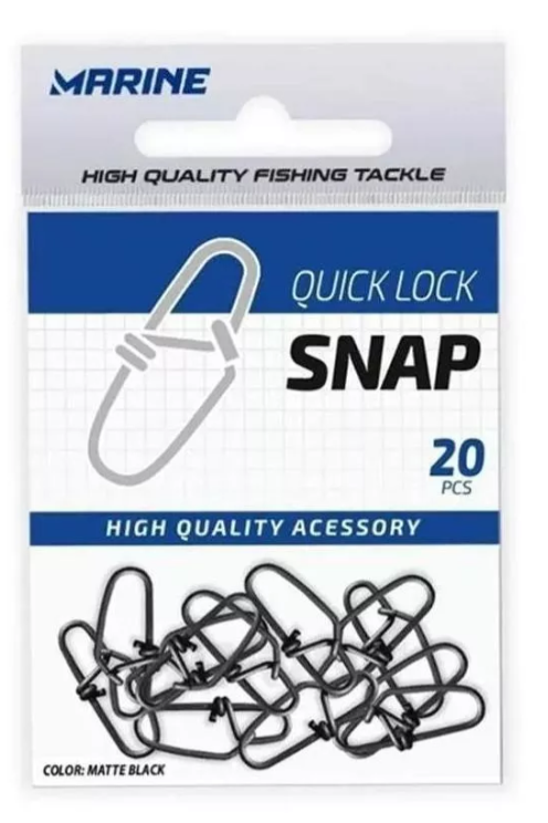 Snap Quick Lock Tamanho 1 - 15kg-33lb C/20 Marine