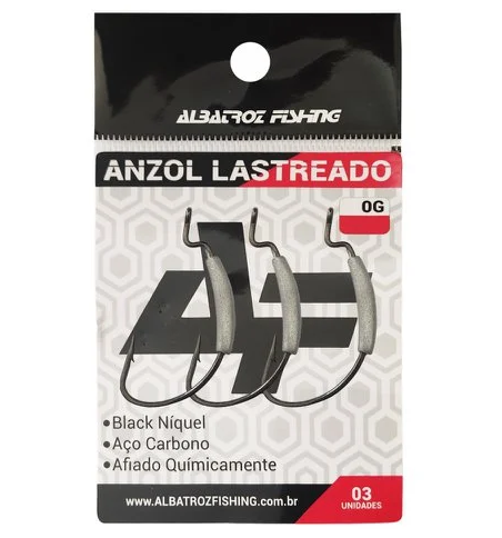 Anzol Lastreado 2/0 7.0g c/3pcs - albatroz fishing