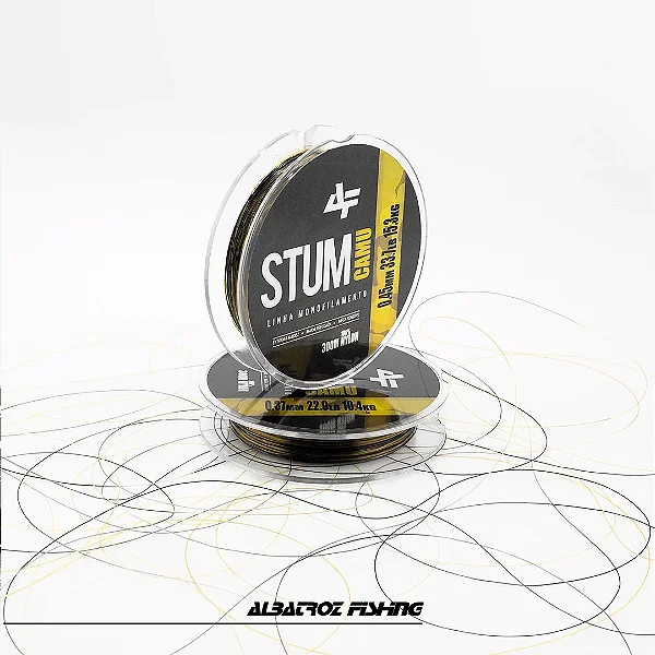 Linha de pesca STUM mono Camu c/300m albatroz fishing - escolha a bitola