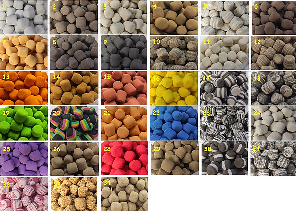 EVA Magrão Formato Ração 14mm 15 Unidades - Escolha Cor