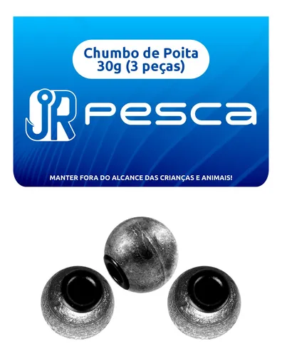 CHUMBO DE POITA 30g - JR PESCA 3 UNIDADES