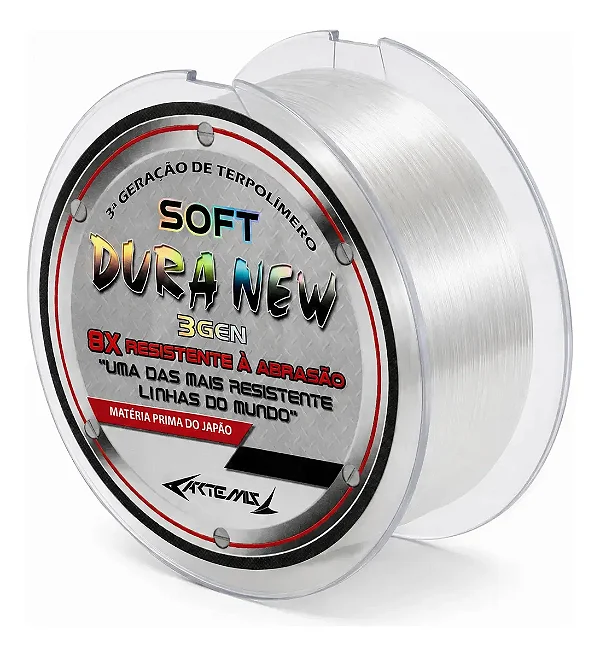 Linha Monofilamento Dura New Soft 300m - Escolha Cor e Bitola