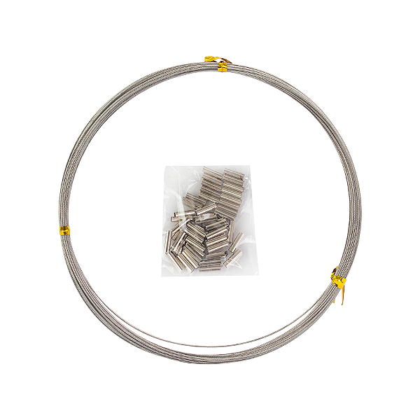 cabo de aço albatroz fishing com 10m e luvas - albatroz fishing