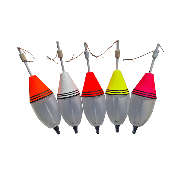 boia cevadeira mr pesca n39 65g copo transparente - escolha a cor