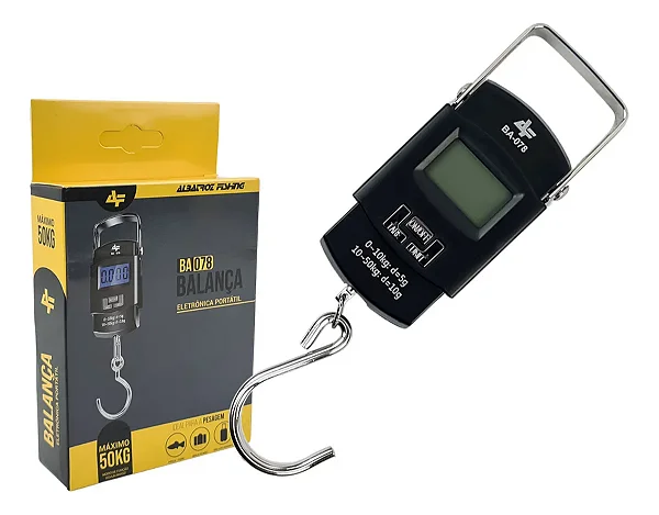 Balança Eletrônica Portátil Albatroz Até 50 Kg - Ba-078