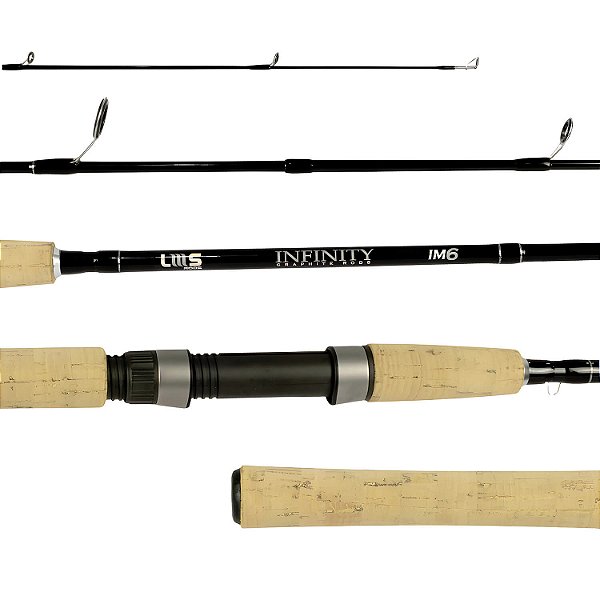 vara de molinete infinity lumis 2 partes - escolha lbs e tamanho