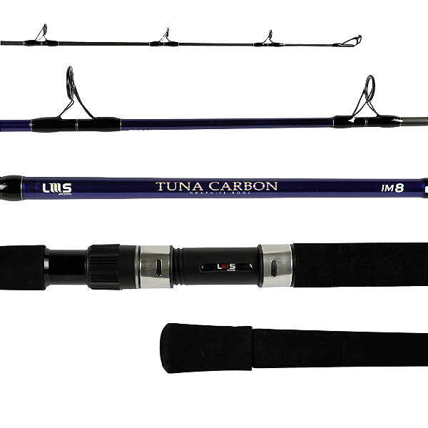 vara de molinete tuna carbon 2.30m 46-68 lbs lumis