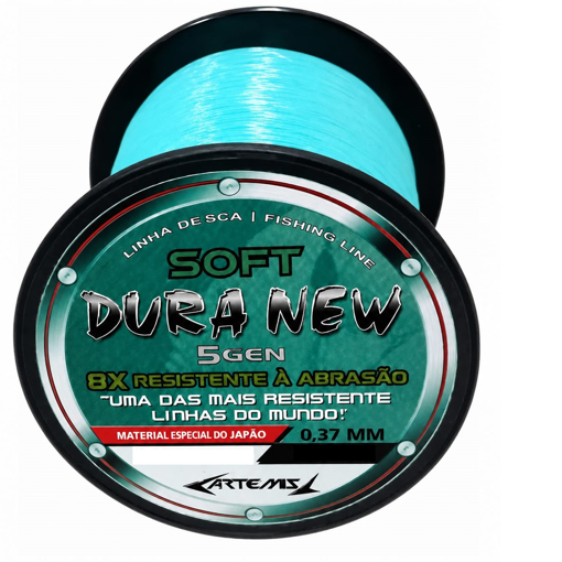 Linha Monofilamento Dura New Soft 500m - Escolha Cor e Bitola