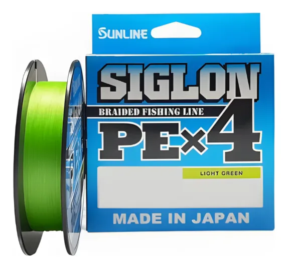 LINHA SIGLON PEX4 VERDE 300m SUNLINE - escolha a bitola