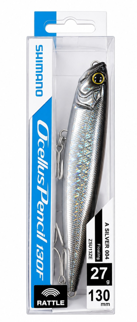 Isca Artificial Shimano Ocellus Pencil 130F Rattle - Escolha A Cor