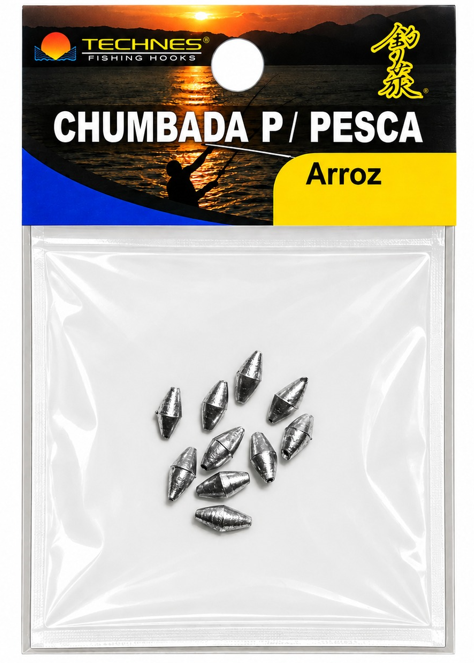 CHUMBADA PARA PESCA ARROZ TECHNES - ESCOLHA O TAMANHO
