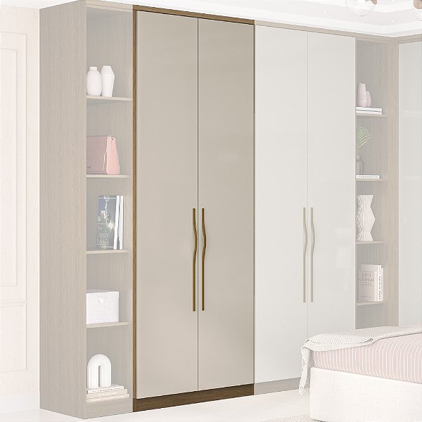 Guarda Roupa Modulado 2 Portas Com 3 Gavetas 84cm Rimo Setiba