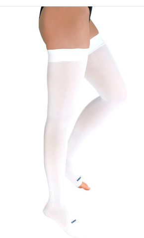 Meia Antitrombo sigvaris - 18-23mmHG Meia coxa Branca