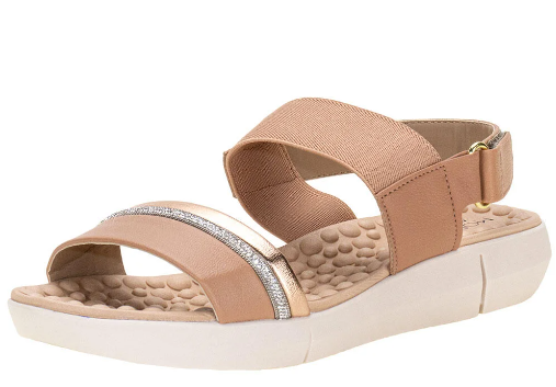 Sandália feminina Flat Modare BEGE - 7142133