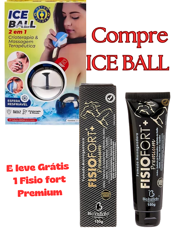 Ice Ball 2 em 1 para Crioterapia e Massagem Terapêutica 6,0 cm - ORTHO PAUHER