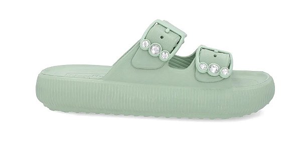 Chinelo Nuvem Usaflex Birken com ajustes - Verde Menta