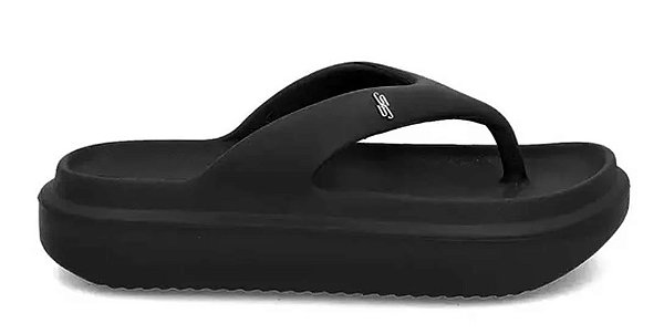 Chinelo Plataforma Usaflex - Nuvem Preto