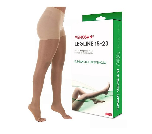 Meia de compressão Venosan - Meia Calça  15-23MMHG Pé aberto - BEGE