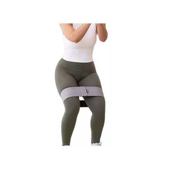 Faixa de Resistência para Exercicíos - Forte Cor Cinza