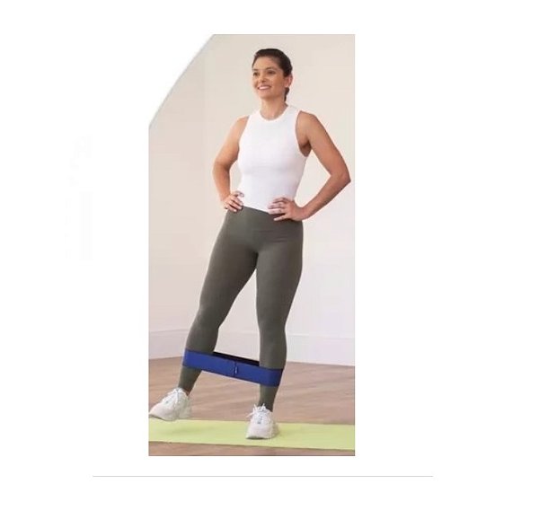 Faixa de Resistência para Exercicíos - Médio  Cor Azul