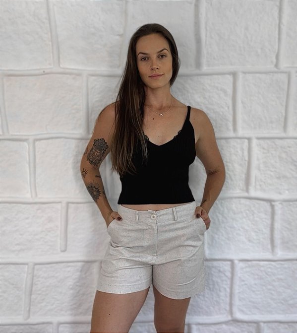 Regata Tricô Canelado