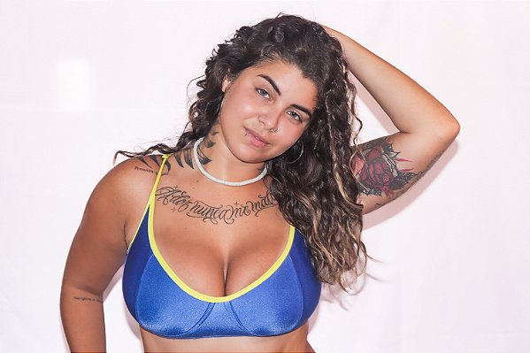 TOP MEIA TAÇA AZUL