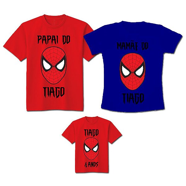 Kit Família Personalizado Homem Aranha I