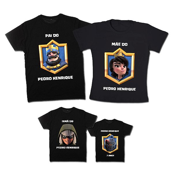 Kit Família Personalizado Clash Royale