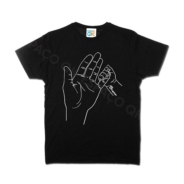 Camiseta Adulto Pai Mão Amiga - 1 filho (a)