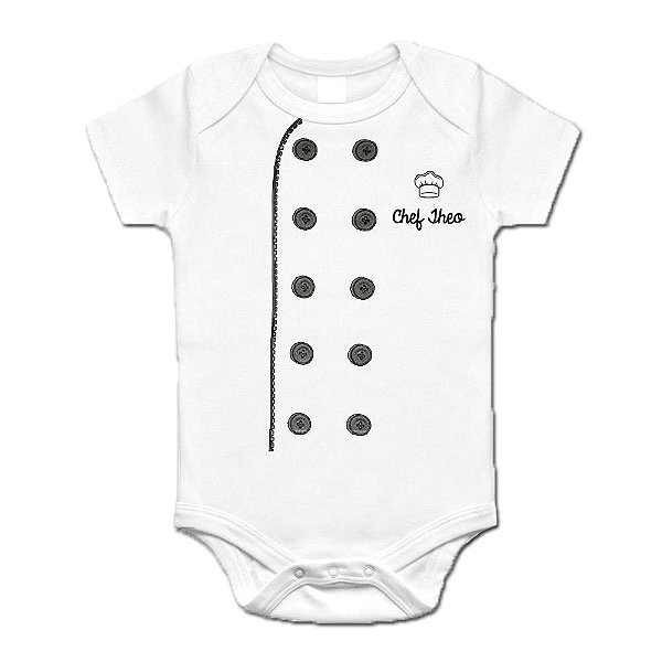 Body Bebê Chef Personalizado