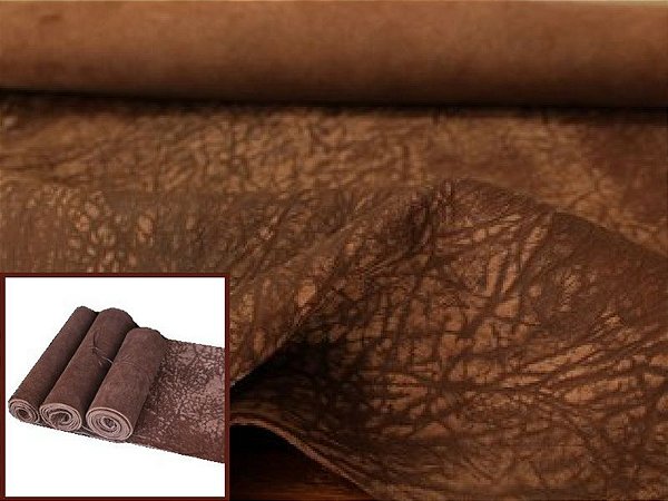 Rolos de Carneiro Crispado - Textura Elefante - Cor: Tabaco Antique