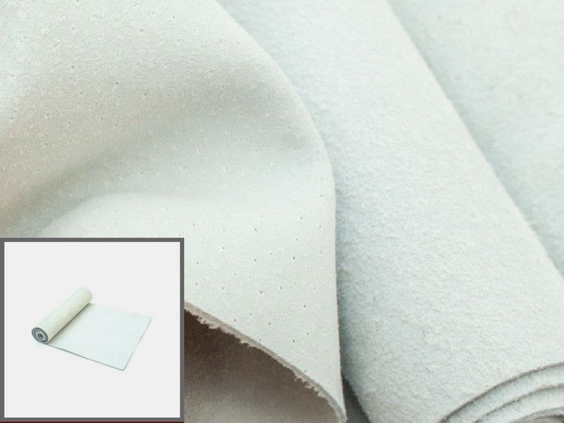 Rolos de Camurcinha Suína - Cor: Gelo - 0.4-0.6 mm