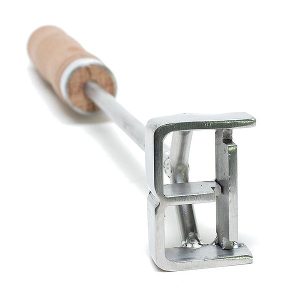 Marcador De Gado Em Inox Padrão Abcz Letra B