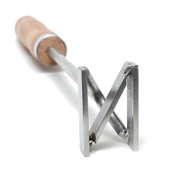 Marcador De Gado Em Inox Padrão Abcz Letra N