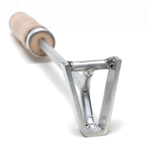 Marcador De Gado Em Inox Padrão Abcz Letra V