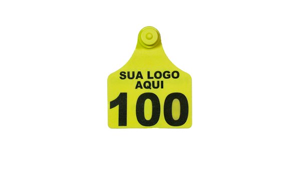 Kit 100 Brincos de Identificação Animal Personalizado