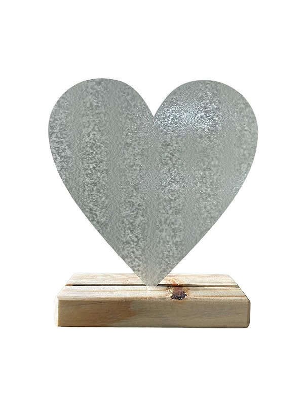 PLACA CORAÇÃO 15X15 MDF 3MM BASE BASE PINNUS 20MM