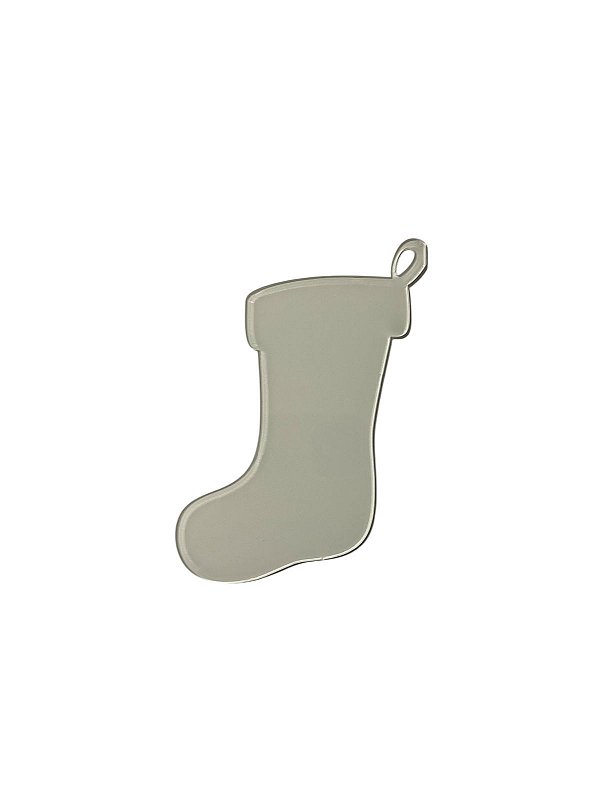 PINGENTE BOTINHA DE NATAL ACRILICO RETROVERSO 3MM
