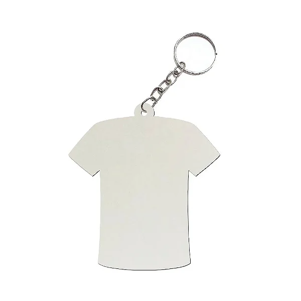 CHAVEIRO MDF DUPLA FACE CAMISETA PCT 5 UNIDADES 3MM
