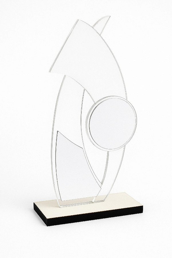 TROFEU SUBLIMADOR ACRILICO+MDF 3MM BASE 6MM TS-1