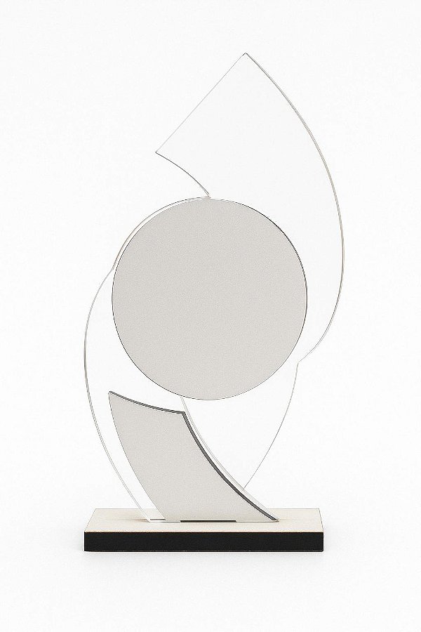 TROFÉU SUBLIMADOR ACRILICO + MDF 3MM BASE 6MM TS-2