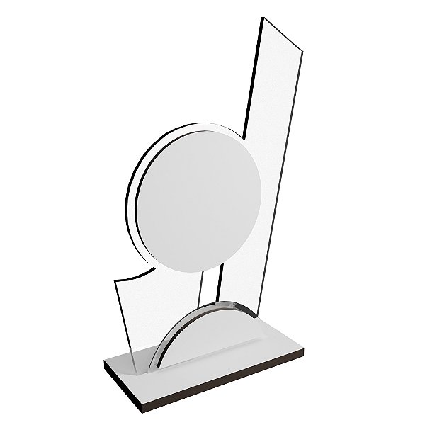TROFÉU SUBLIMADOR ACRILICO + MDF 3MM BASE 6MM TS-3
