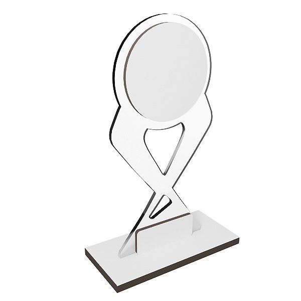 TROFÉU SUBLIMADOR ACRILICO + MDF 3MM BASE 6MM TS-6