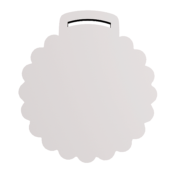 MEDALHA FLORAL MDF 6MM - 3 UNID