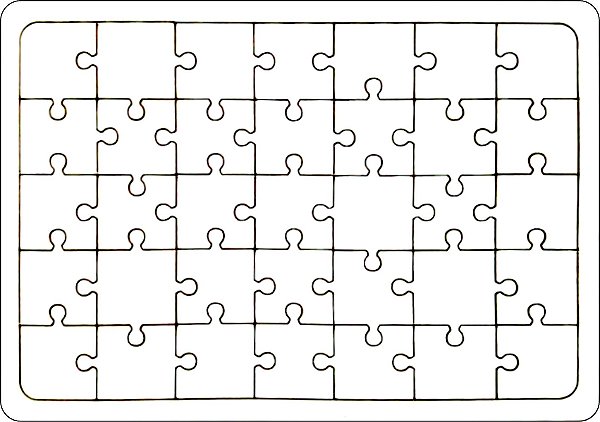 Kit 10 Quebra Cabeça 35 Peças Em Mdf - Personalizado