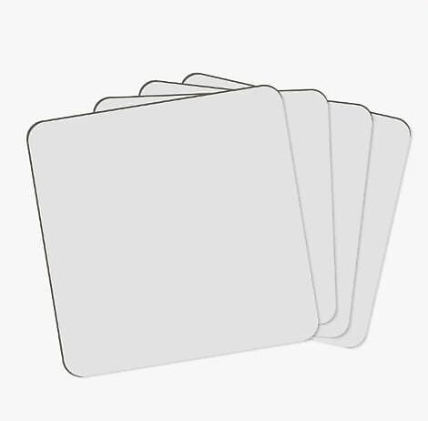 PORTA COPO QUADRADO MDF 6 UN 8x8cm - 3mm