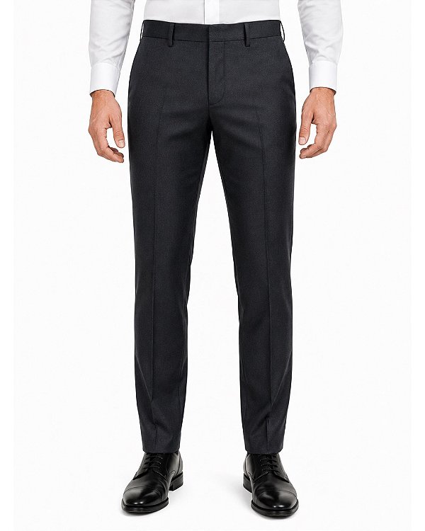 Calça Social Masculina Slim Fit Preta em Microfibra | Alfaiataria Tie’s & Company